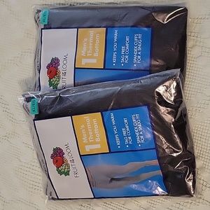 Fruit of the Loom XL Thermal Bottoms (Black)